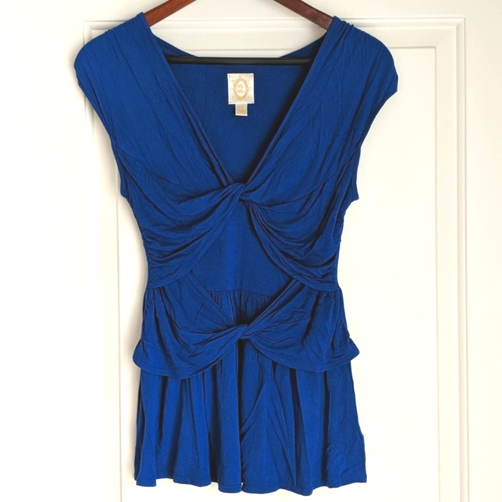 Anthropologie (Ric Rac) Blue Top